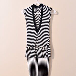 Rare Derek Lam navy and white striped dress, size 4